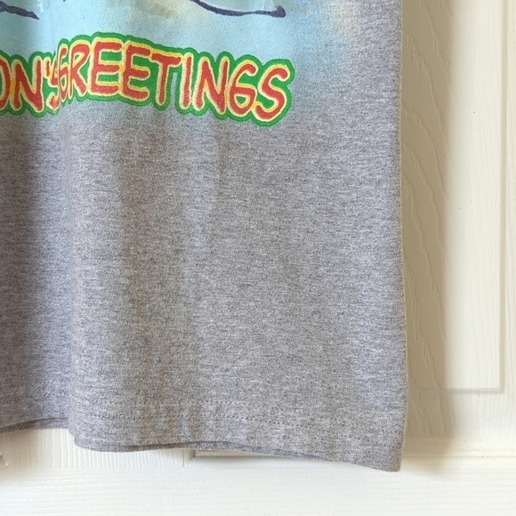 Peanuts 90's Vintage Season's Greetings Graphic Short Sleeve Crewneck T-shirt L - Picture 8 of 10